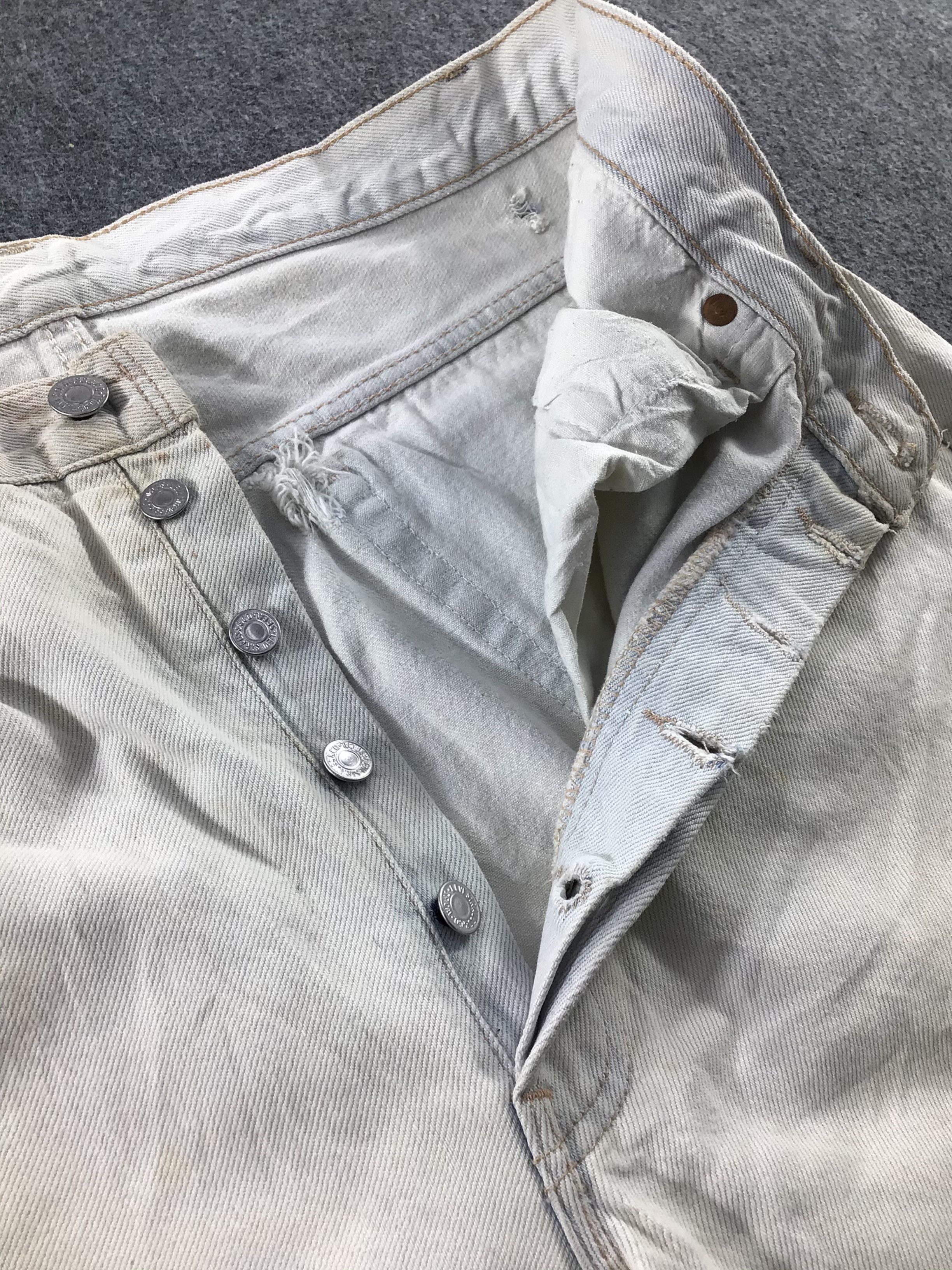 Levi's Vintage 90s Levis 501 Jeans-J805 Size US 35 - 10 Thumbnail