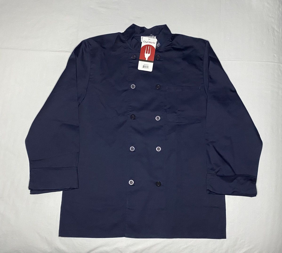 Other NWT New Navy Blue Chef Coat Jacket Chef Works Size US M / EU 48-50 / 2 - 1 Thumbnail