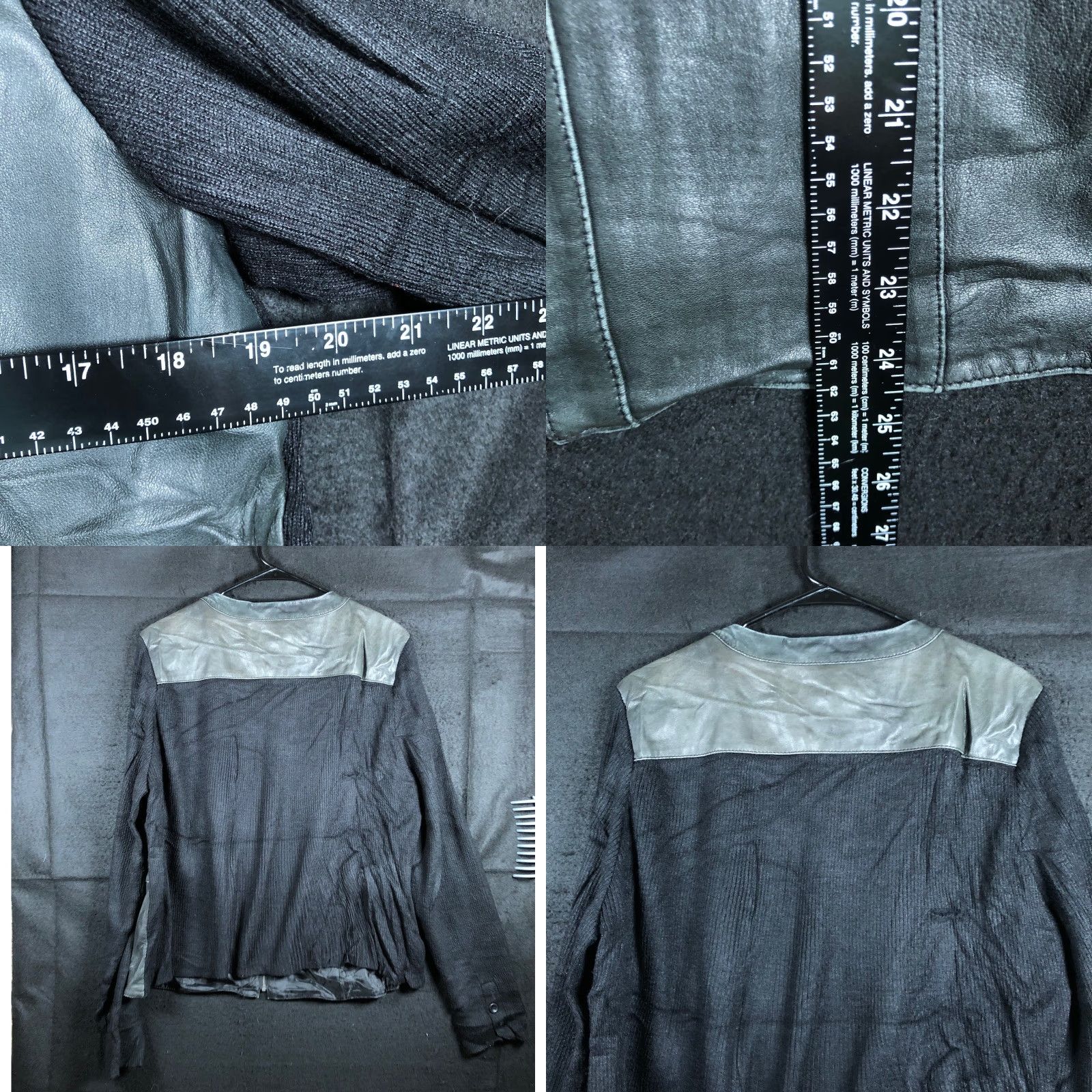 Vintage Jaclyn Smith Womens Jacket Black Leather Full Zip Pockets XL Size XL / US 12-14 / IT 48-50 - 8 Thumbnail