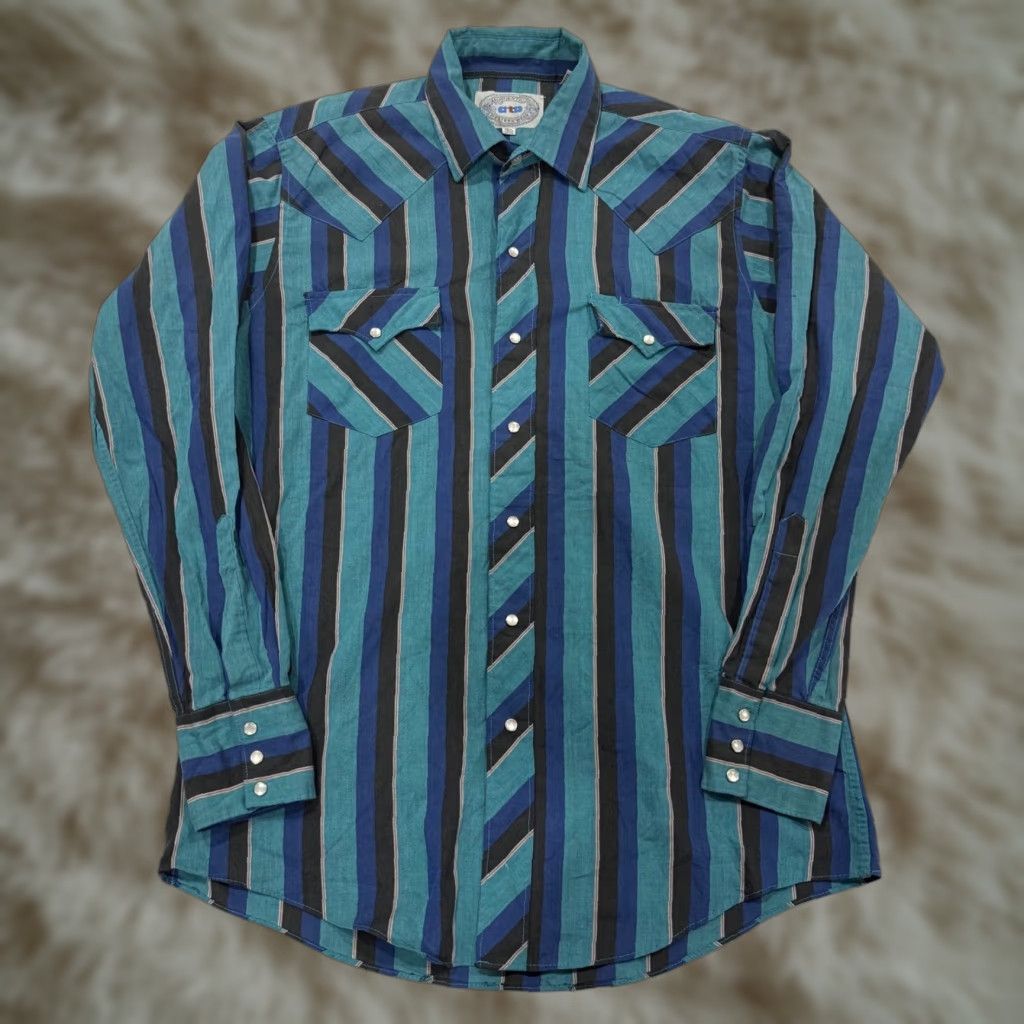 VINTAGE Western Shirt 15.5 15.5