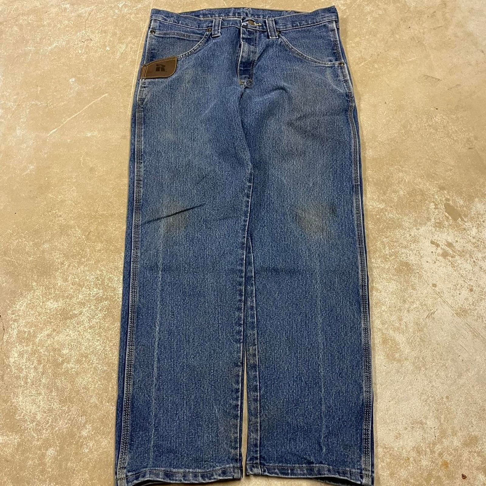 Wrangler Wrangler rugged blue denim jeans Size 34x30 Size US 34 / EU 50 - 1 Thumbnail