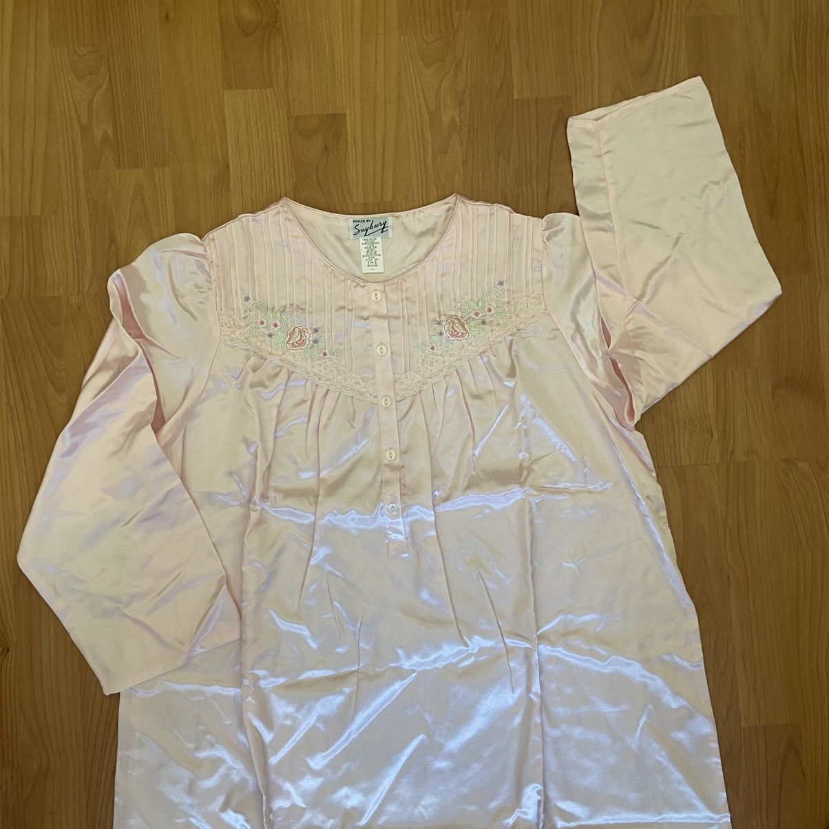 Vintage NWOT Styled By Saybury Pink Floral Nightgown Women’s Medium Size ONE SIZE - 2 Thumbnail