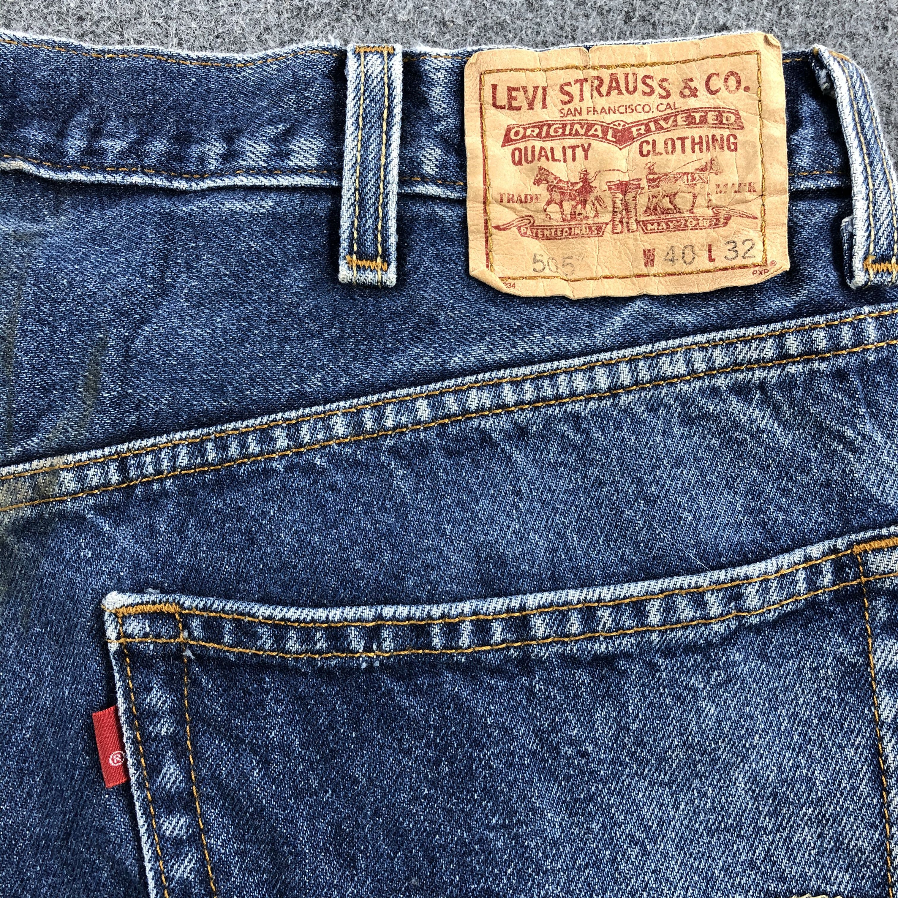 Levi's Vintage Levis Jeans Lot 505 Faded Blue Denim-J967 Size US 39 - 5 Thumbnail