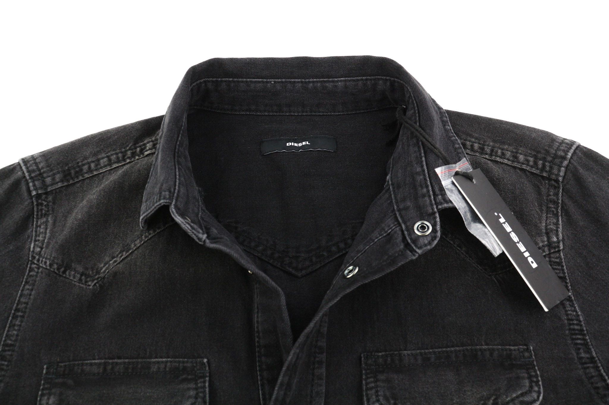 Diesel NEW-SONORA S Denim Washed Black Pockets 40516 Size US S / EU 44-46 / 1 - 4 Thumbnail