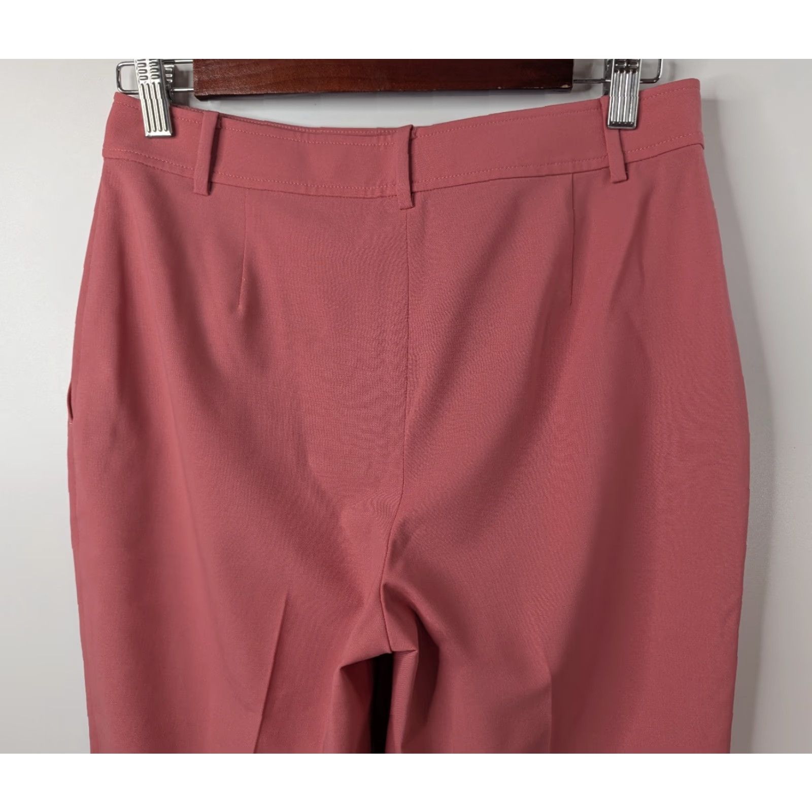 St. John St John Pants Women 2 Pink Straight Trouser Dress Slacks Wool Spandex Knit Modern Classic Business Workwear Size 26" / US 2 / IT 38 - 5 Thumbnail
