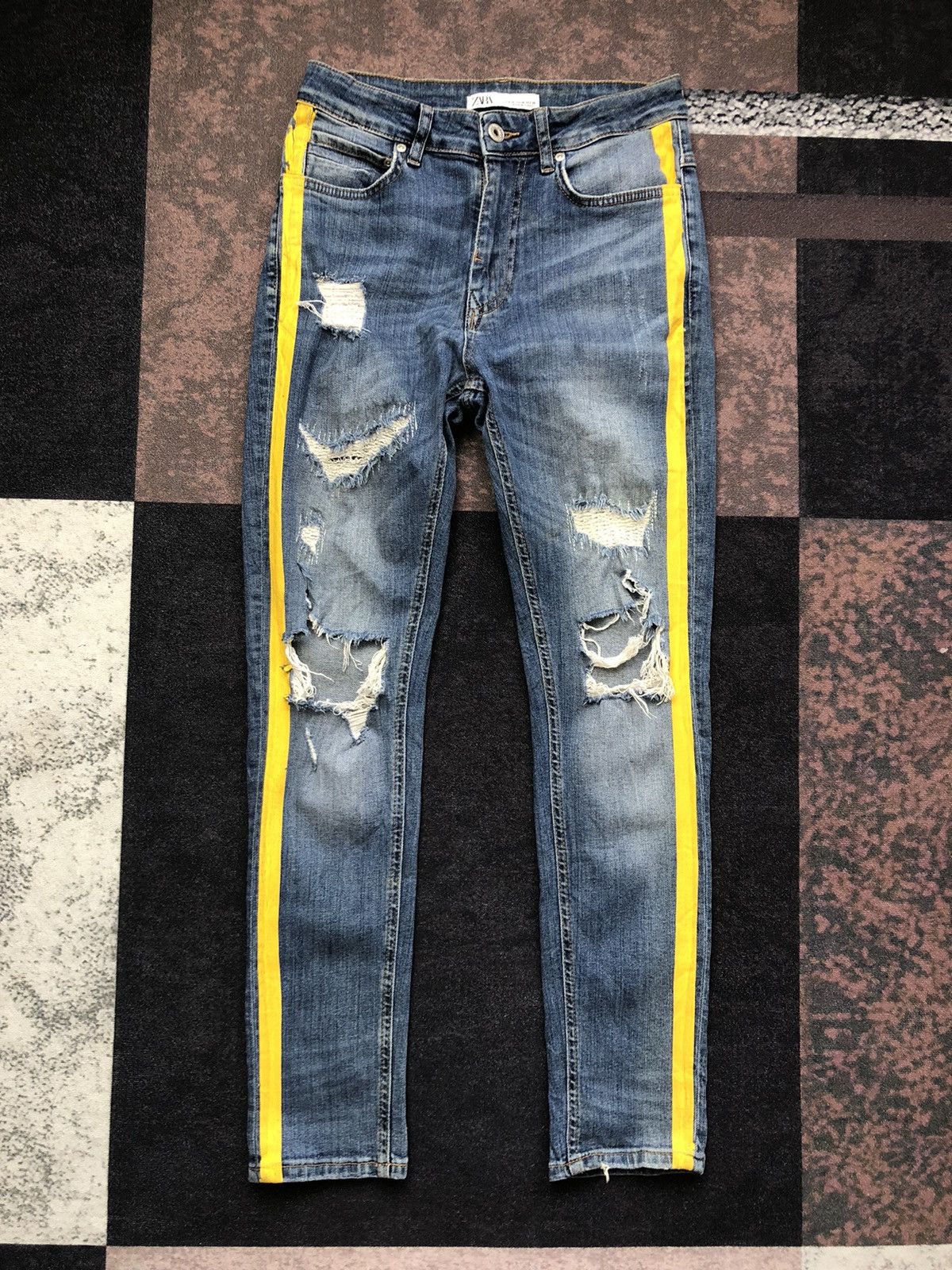 Zara *OG* Zara Premium Distressed Skinny Jeans Size US 30 / EU 46 - 3 Thumbnail