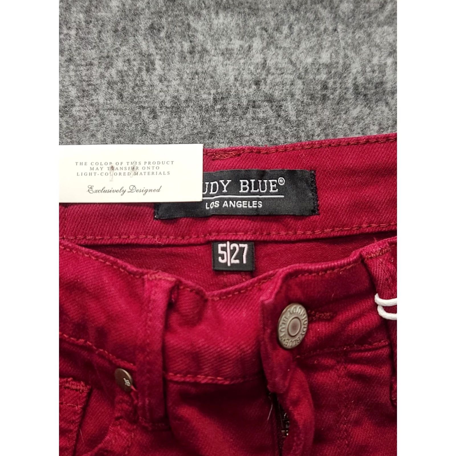 Vintage VINTAGE Judy Blue Jeans Womens 27 Skinny High Rise Slimming Tummy Control Red 90s Denim Jeans Womens 27 Inches Size 27" / US 4 / IT 40 - 2 Thumbnail