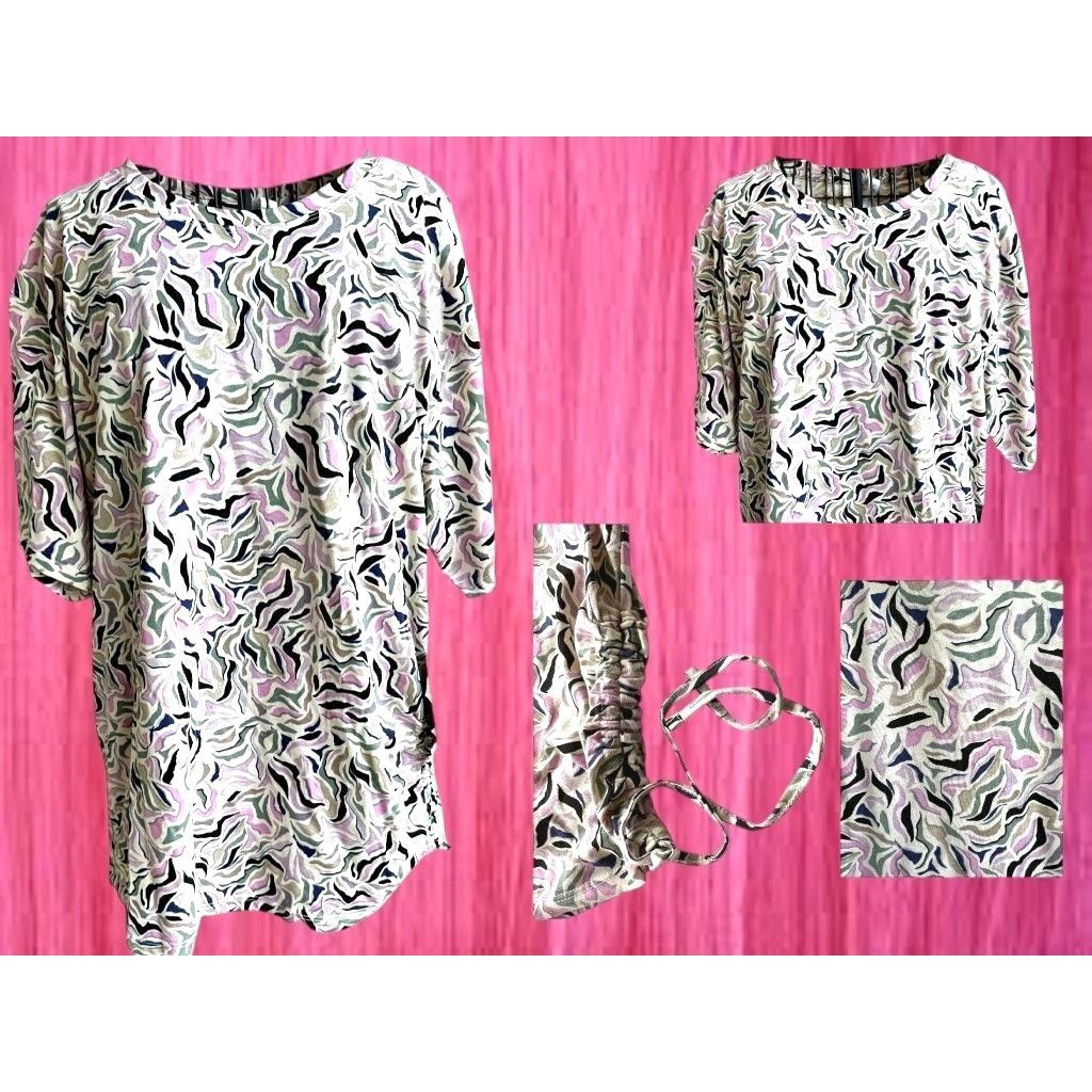 Other NWT Kinesis Printed Short Sleeve Ruched Side Tee Top XL - M Size XL / US 12-14 / IT 48-50 - 3 Thumbnail