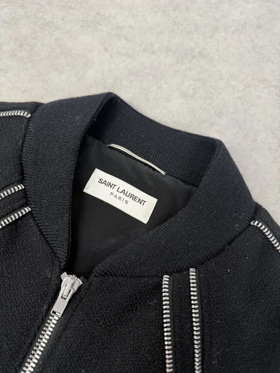 Saint Laurent Paris AW2015 Saint Laurent Black Wool Multi Zip Jacket by Hedi Slimane Size US S / EU 44-46 / 1 - 12 Thumbnail
