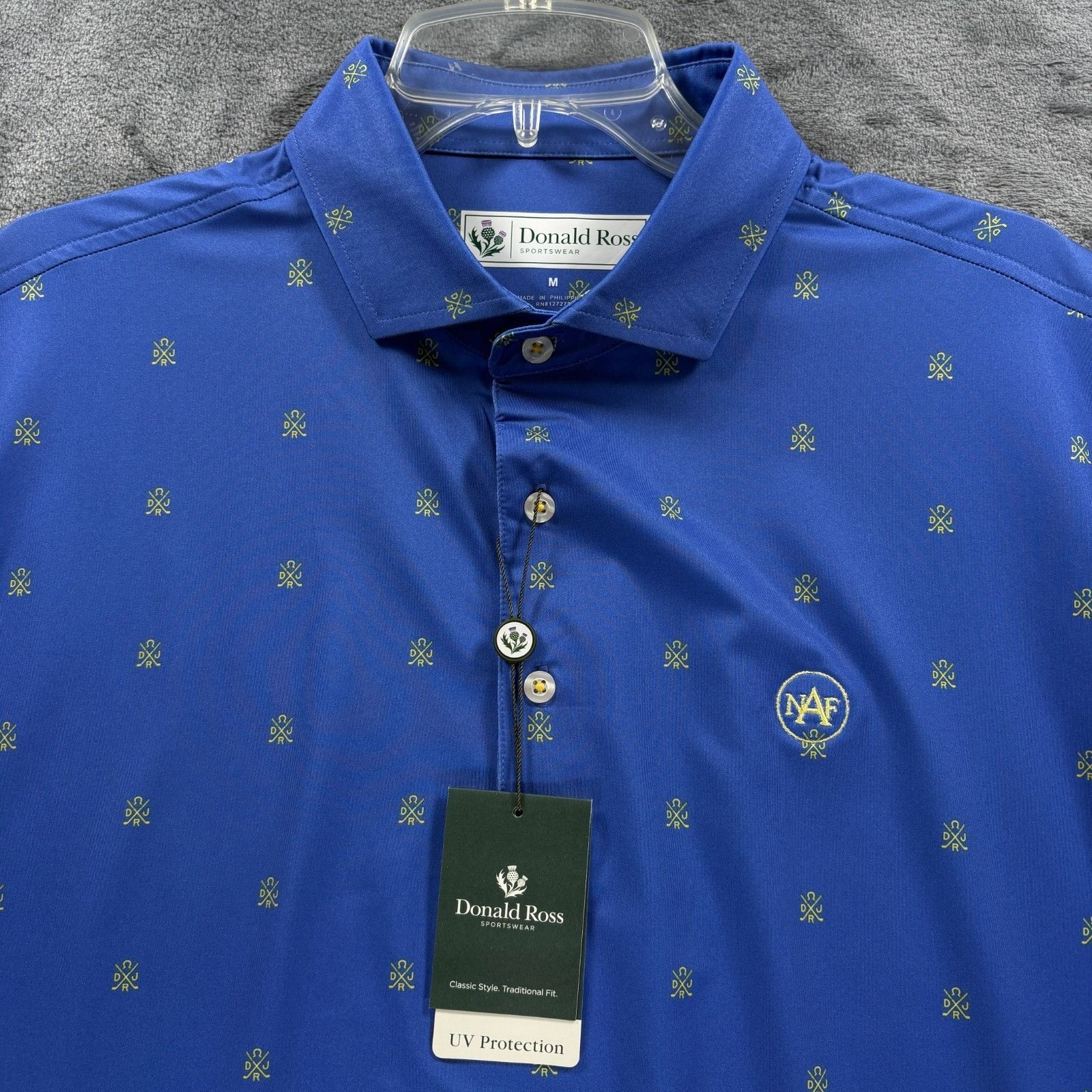 Donald Ross Donald Ross Canton Golf Polo Mens Medium Blue NAF UV Protect Size US M / EU 48-50 / 2 - 3 Thumbnail