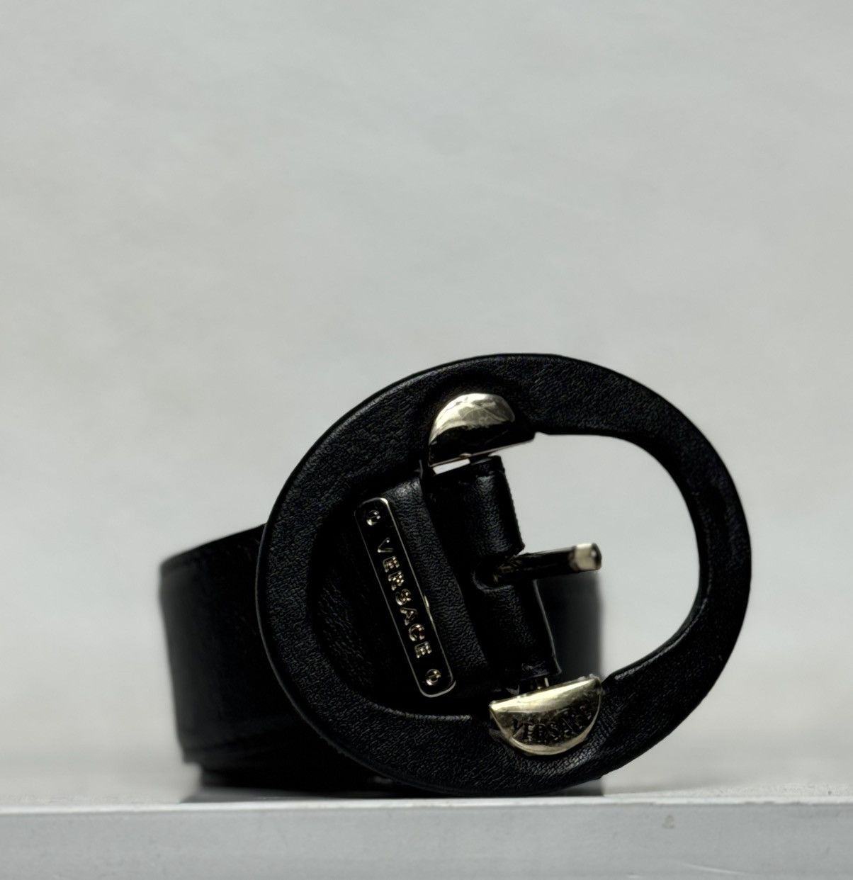 Versace Versace Black Luxury Leather Belt Size ONE SIZE - 1 Thumbnail