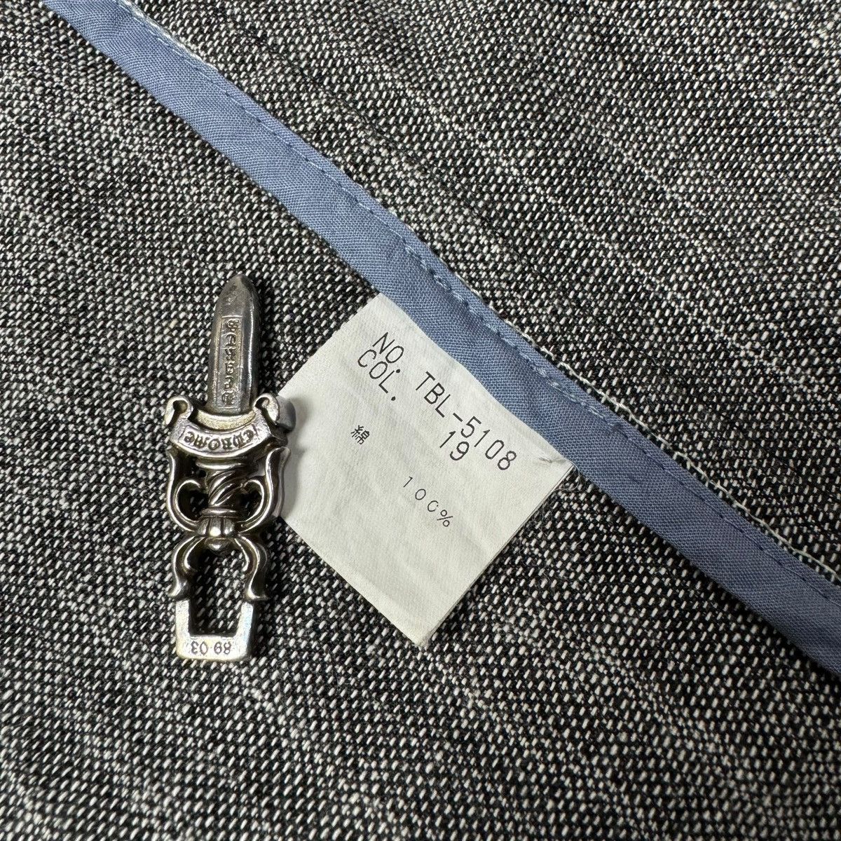 Tornado Mart Tornado Mart Japan Double Collar Zipper Belted Denim Coat Size US L / EU 52-54 / 3 - 13 Thumbnail