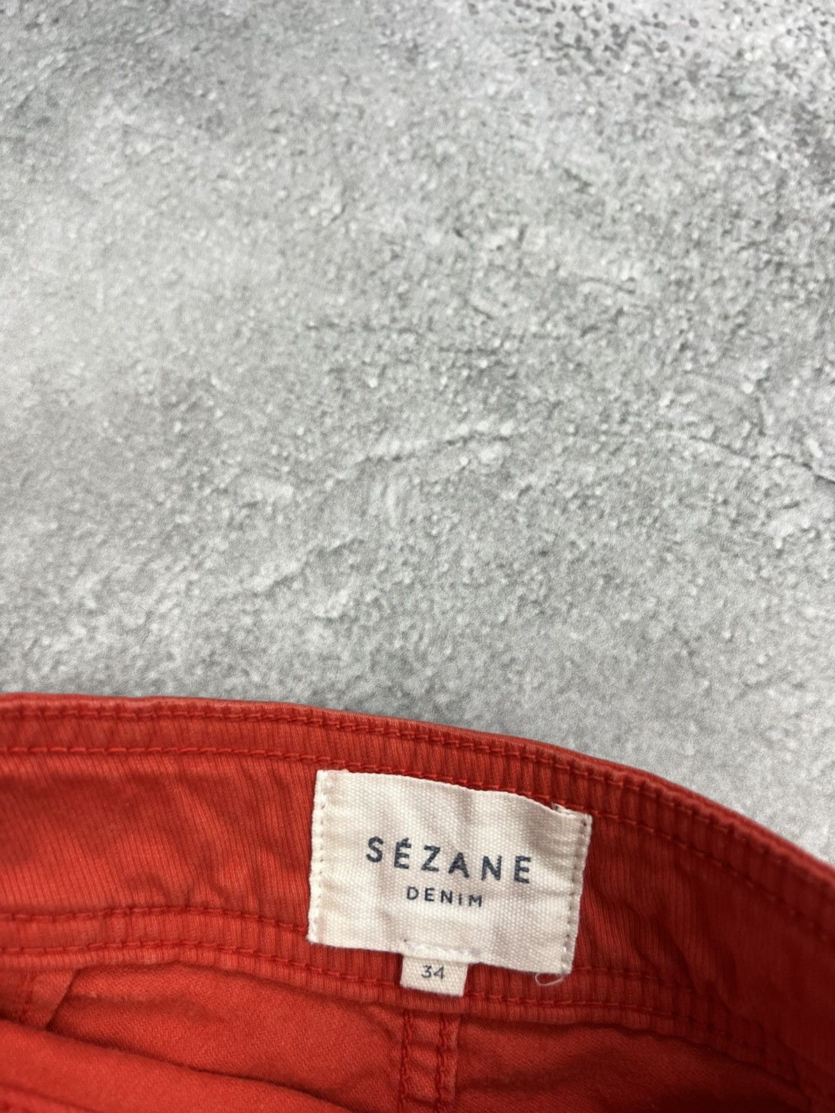 Sezane Sezane Red Denim Pants Wide Womens Size 24" / US 00 / IT 34 - 4 Thumbnail