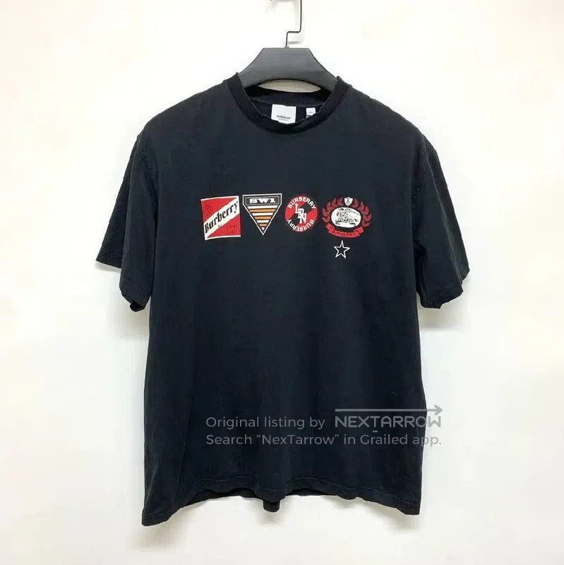 Burberry Burberry Black Cotton Men's T. Size US M / EU 48-50 / 2 - 1 Thumbnail