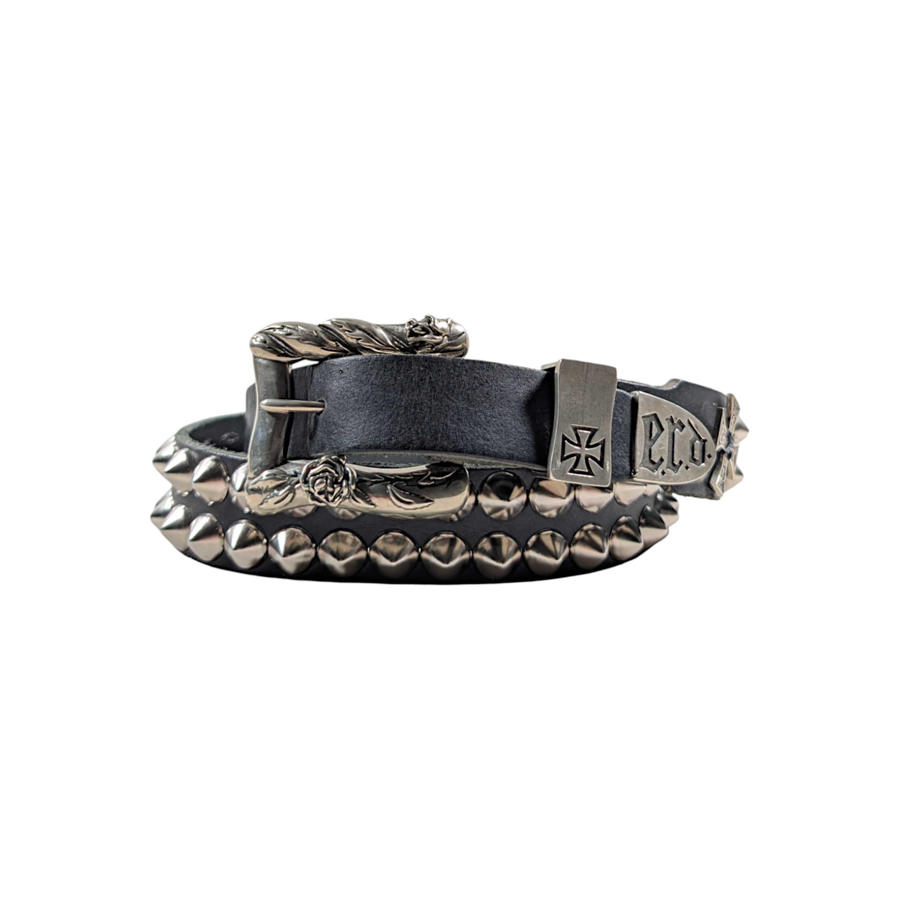 Enfants Riches Deprimes ERD Iron Cross Stud Belt 2cm Size 30 - 6 Thumbnail