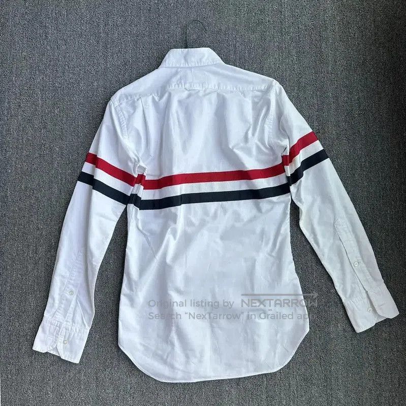 Thom Browne Thom Browne White Cotton Long Sleeve Shirt . Size US S / EU 44-46 / 1 - 2 Thumbnail