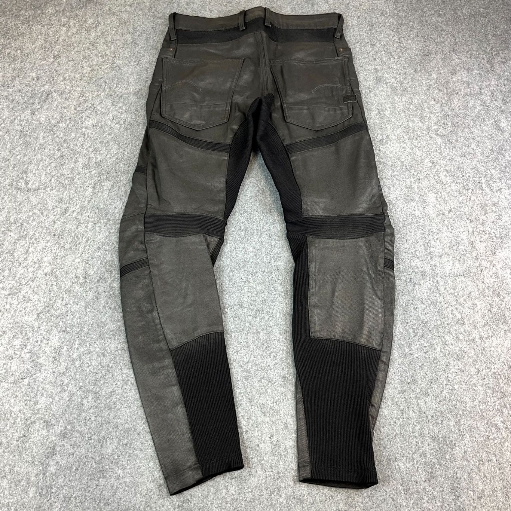 G-Star G-Star Mens Jeans Slim Fit 30 34 Black Motac 3D Leather Coated Look RARE Jeans Mens Slim Black Motac 3D Leather Look Size US 30 / EU 46 - 2 Thumbnail