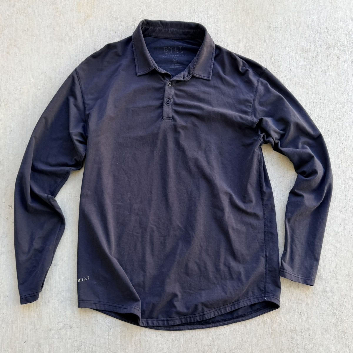 BYLT Premium Basics BYLT Basics Polo Shirt Long Sleeve Men Size XL Black Size US XL / EU 56 / 4 - 1 Thumbnail