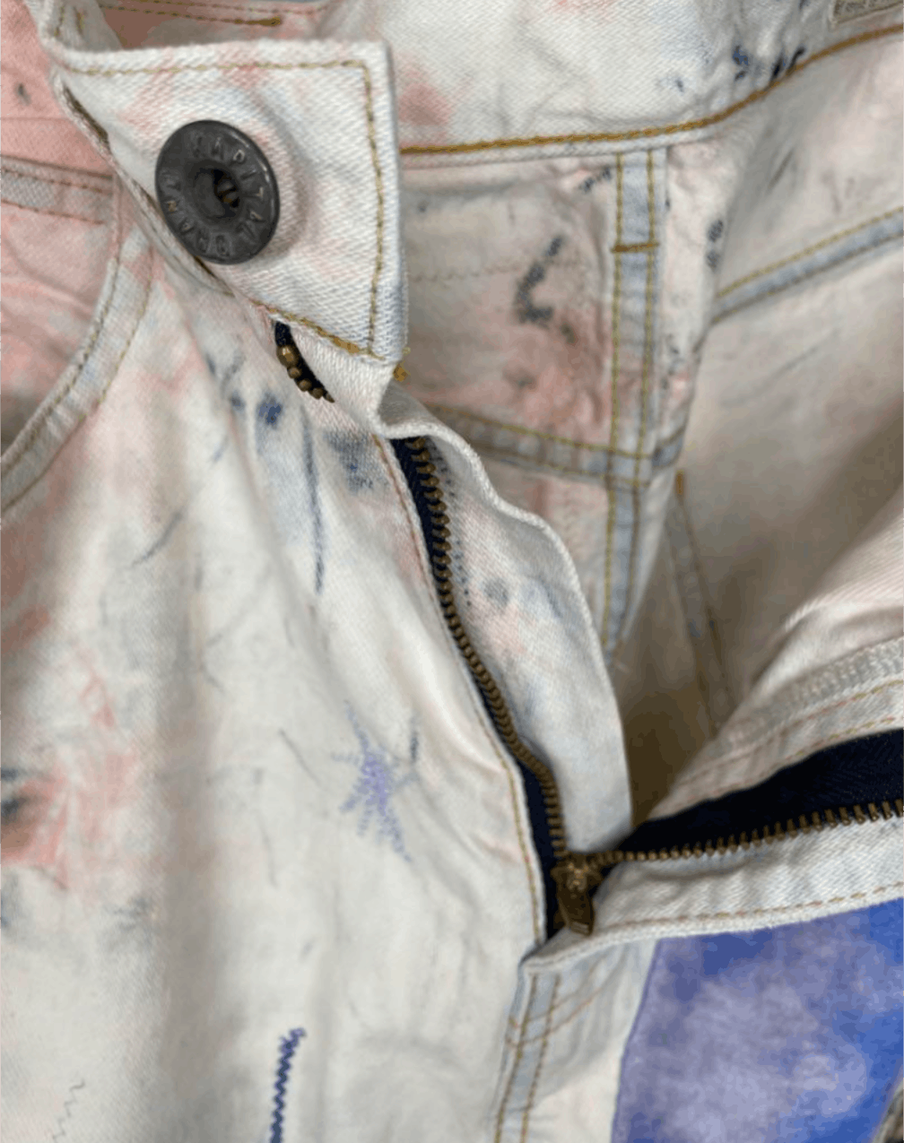 Kapital Kountry Kapital Kountry Smile Patchwork Denim Jeans Size US 34 / EU 50 - 7 Thumbnail