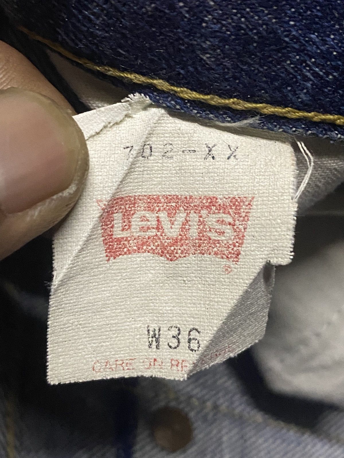 Levi's Vintage Levis 702xx Big E Japan Buckle Back Destroy Baggy Size US 35 - 23 Thumbnail