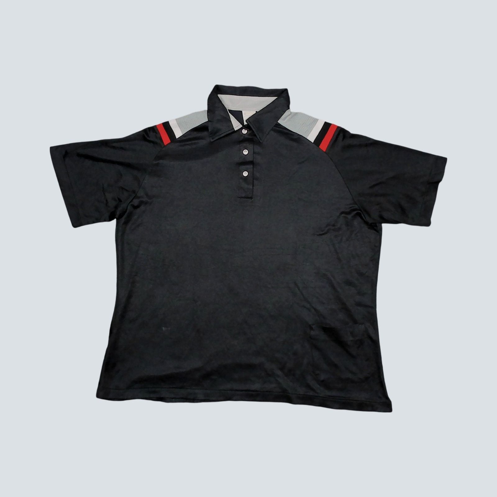 Vintage Hilton x Vintage - 70s Boxy Single Stitch Striped Polo Size US L / EU 52-54 / 3 - 9 Thumbnail