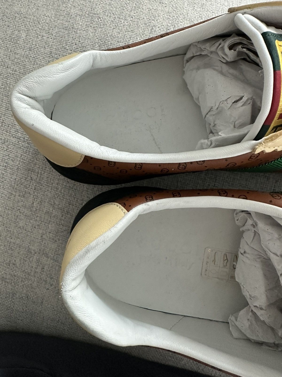 Dapper Dan Gucci x Dapper Dan G74 GG Signature Sneaker Brown Leather Size US 9 / EU 42 - 8 Thumbnail