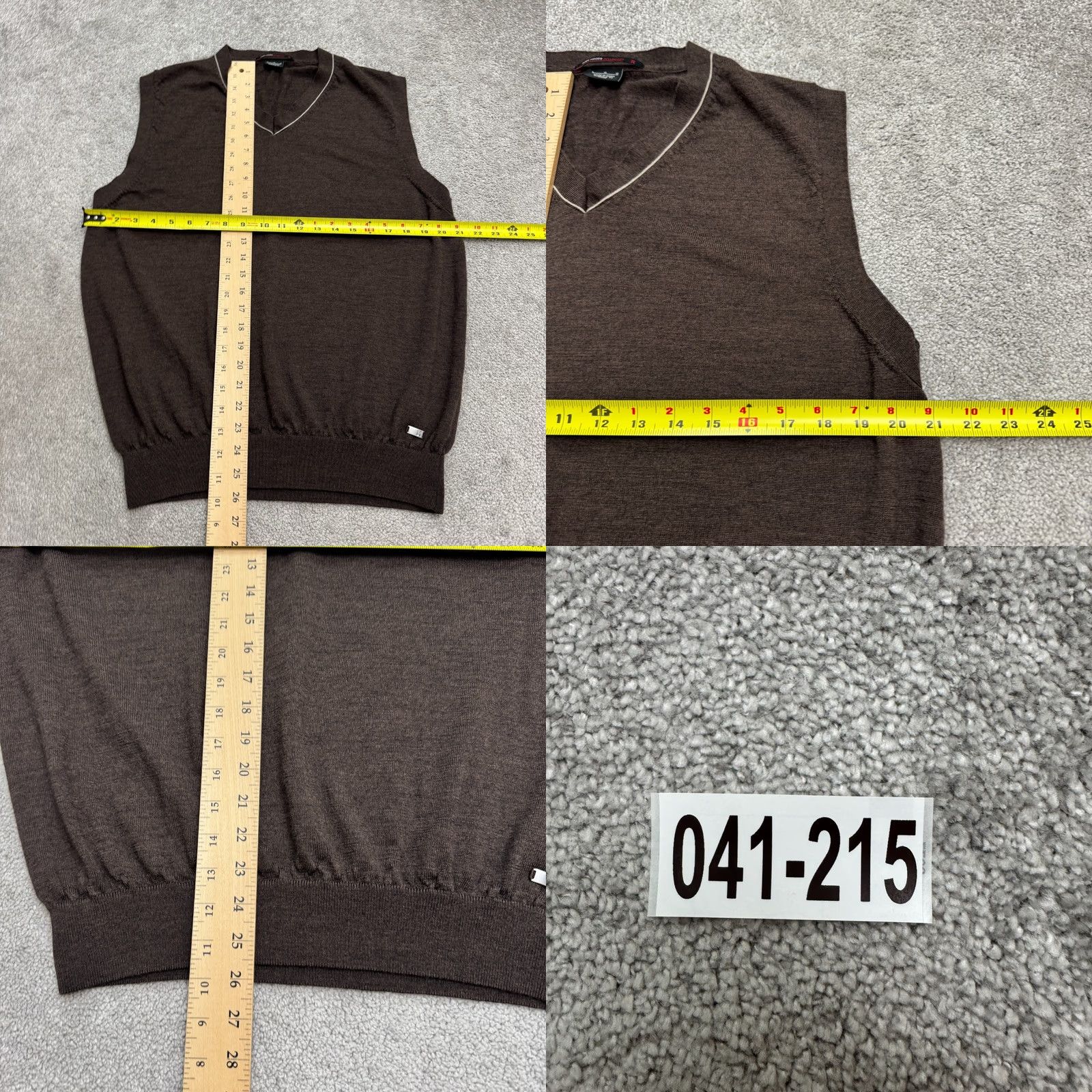 Nike Nike Tiger Woods Collection Wool Vest Sweater Mens L Brown V-Neck Sleeveless Size US L / EU 52-54 / 3 - 8 Thumbnail