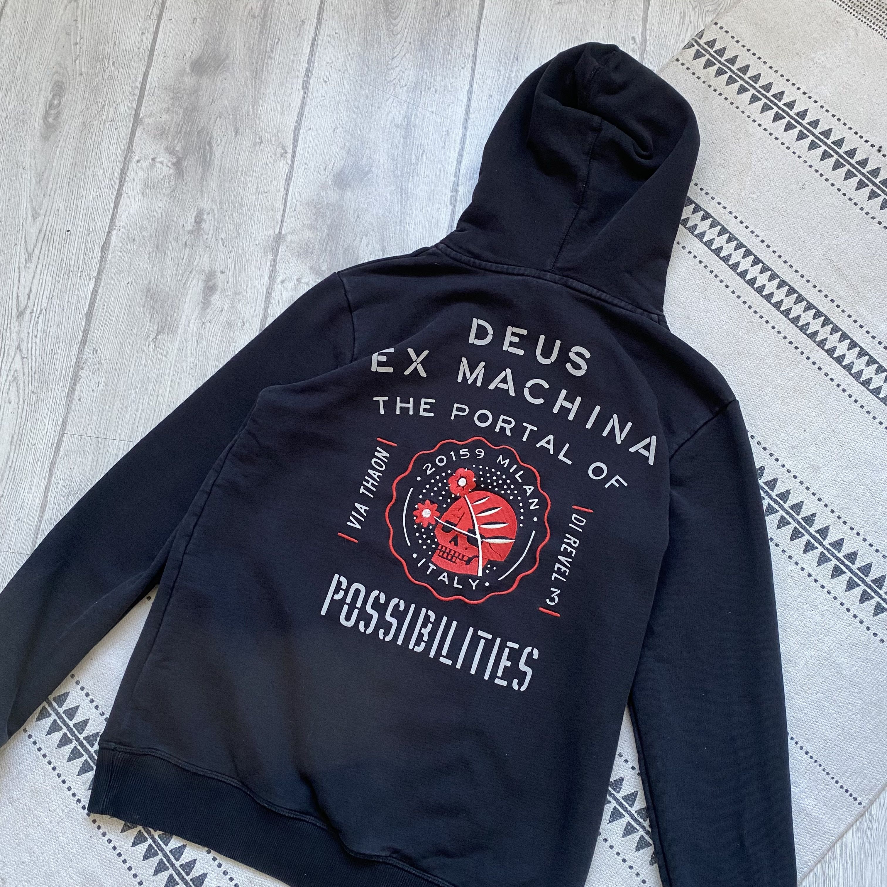 Deus Ex Machina 🏍️ Vintage 00s Deus Ex Machine hoodie Y2K big Logo racing Size US S / EU 44-46 / 1 - 2 Thumbnail