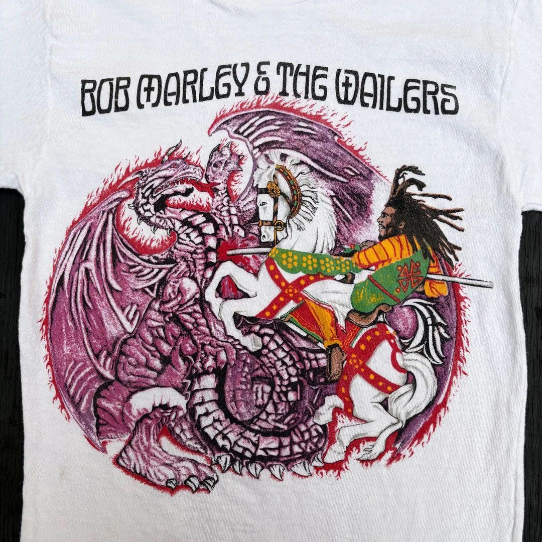 Band Tees Bob Marley 1983 83 80s Vintage Confrontation Band T-Shirt Size US XS / EU 42 / 0 - 2 Thumbnail