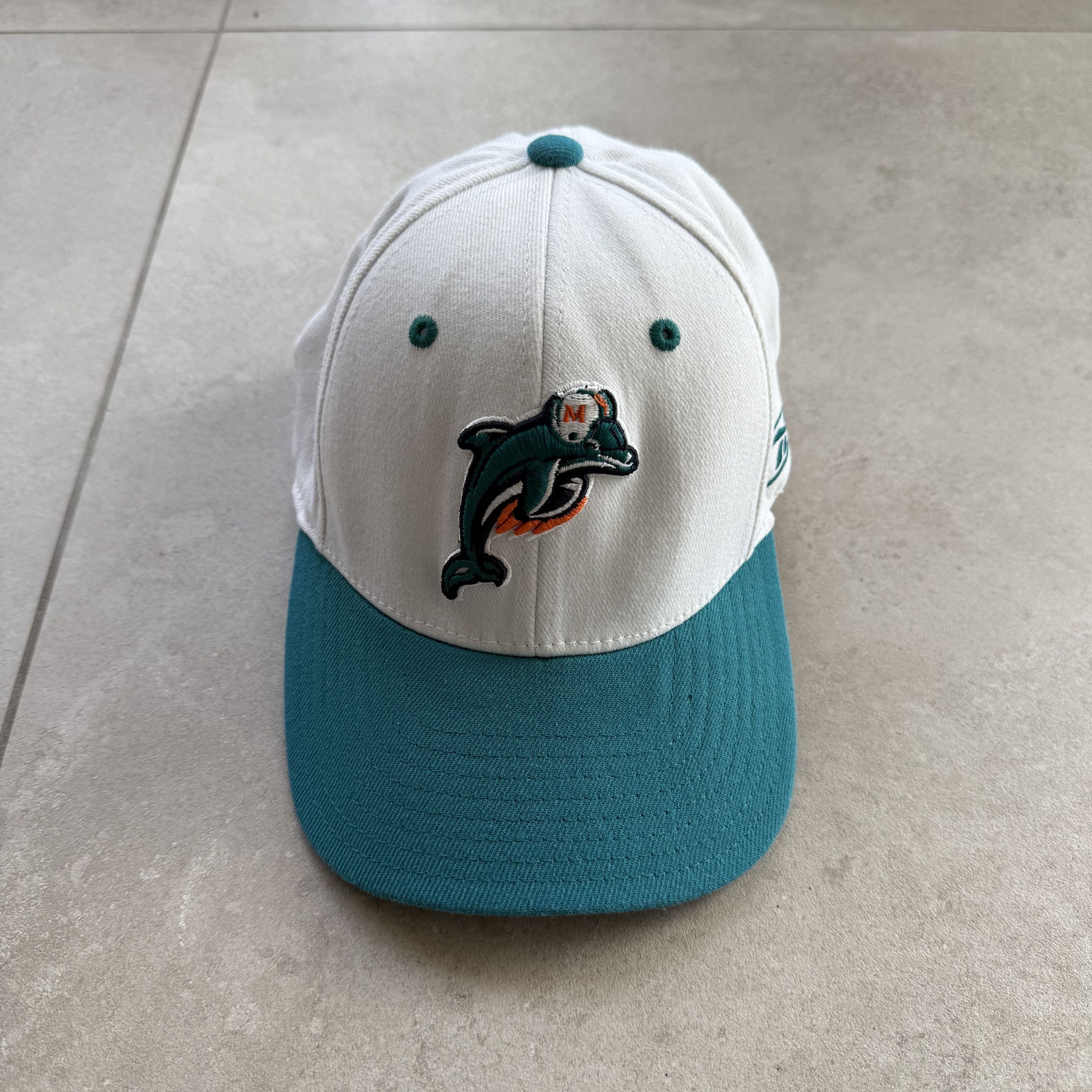 Reebok Vintage Y2K Reebok Miami Dolphins S/M Hat Size ONE SIZE - 1 Thumbnail