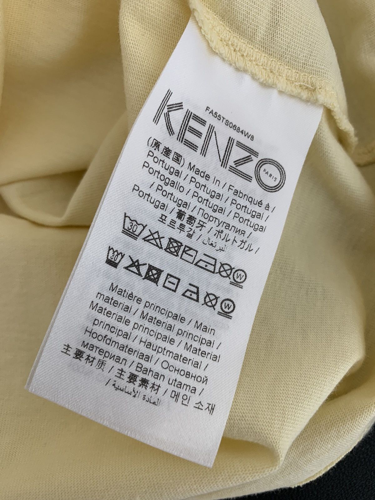 Kenzo Kenzo Cotton T-Shirt Cream Size S / US 4 / IT 40 - 12 Thumbnail