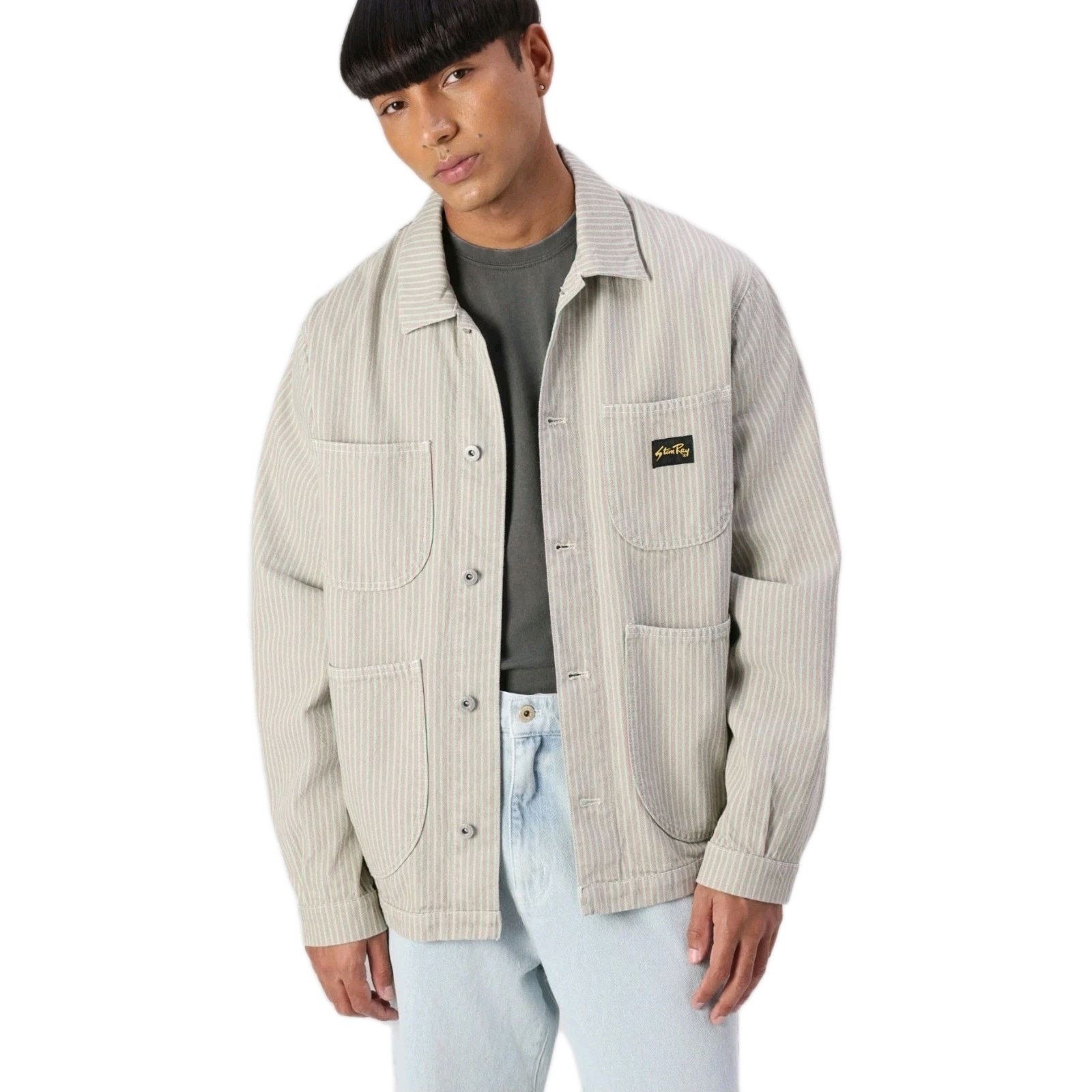 Stan Ray STAN RAY Shop Coverall acket Hickory Stripe USA Cotton XS Size US XS / EU 42 / 0 - 1 Thumbnail