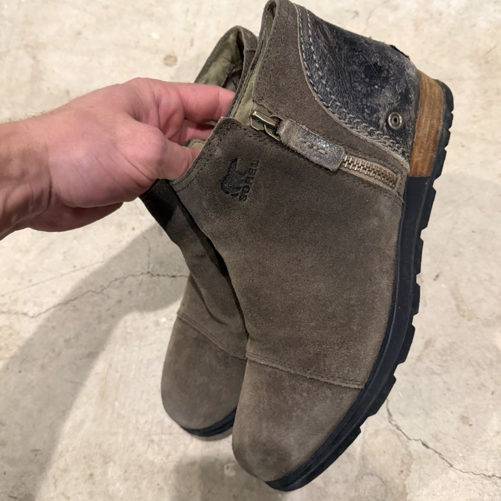 SOREL Sorel Major Low Bootie Womens 9 Brown Ankle Bootie Side Zip Suede NL2161-245 Boots Women Brown Suede Bootie Classic Modern Womens Size US 9 / IT 39 - 6 Thumbnail