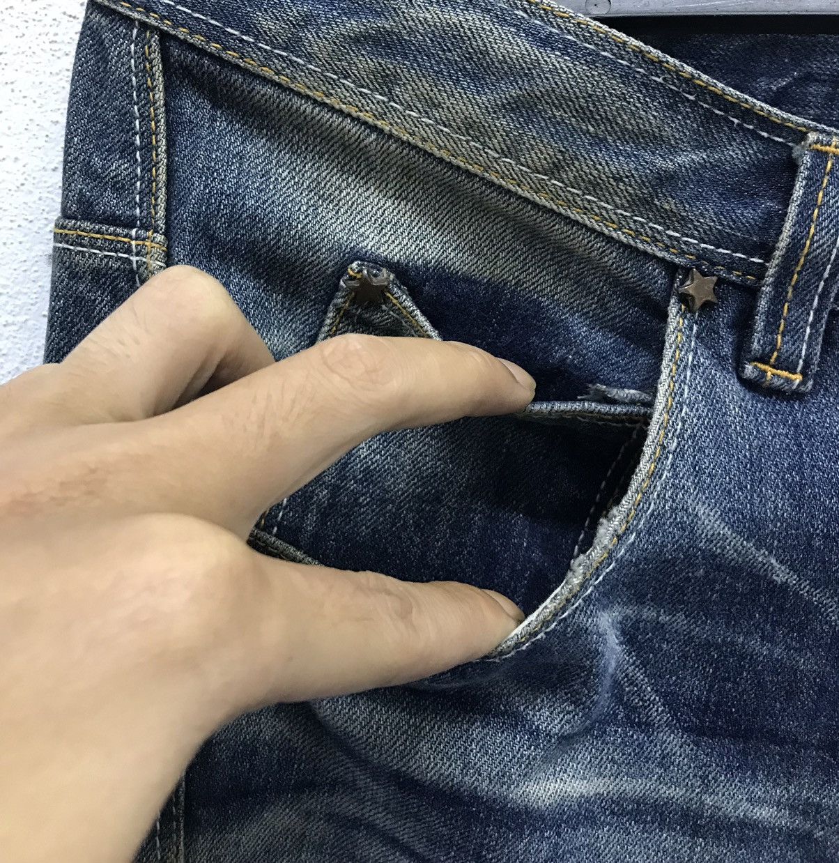 Japanese Brand × Vintage Vintage Bit Blue Denim Pants Size US 34 / EU 50 - 6 Thumbnail