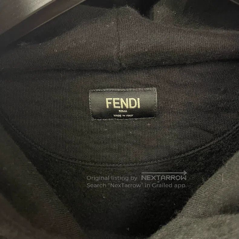 Fendi Fendi Double F Logo Printed Hooded Sweatshirt Size US XL / EU 56 / 4 - 3 Thumbnail