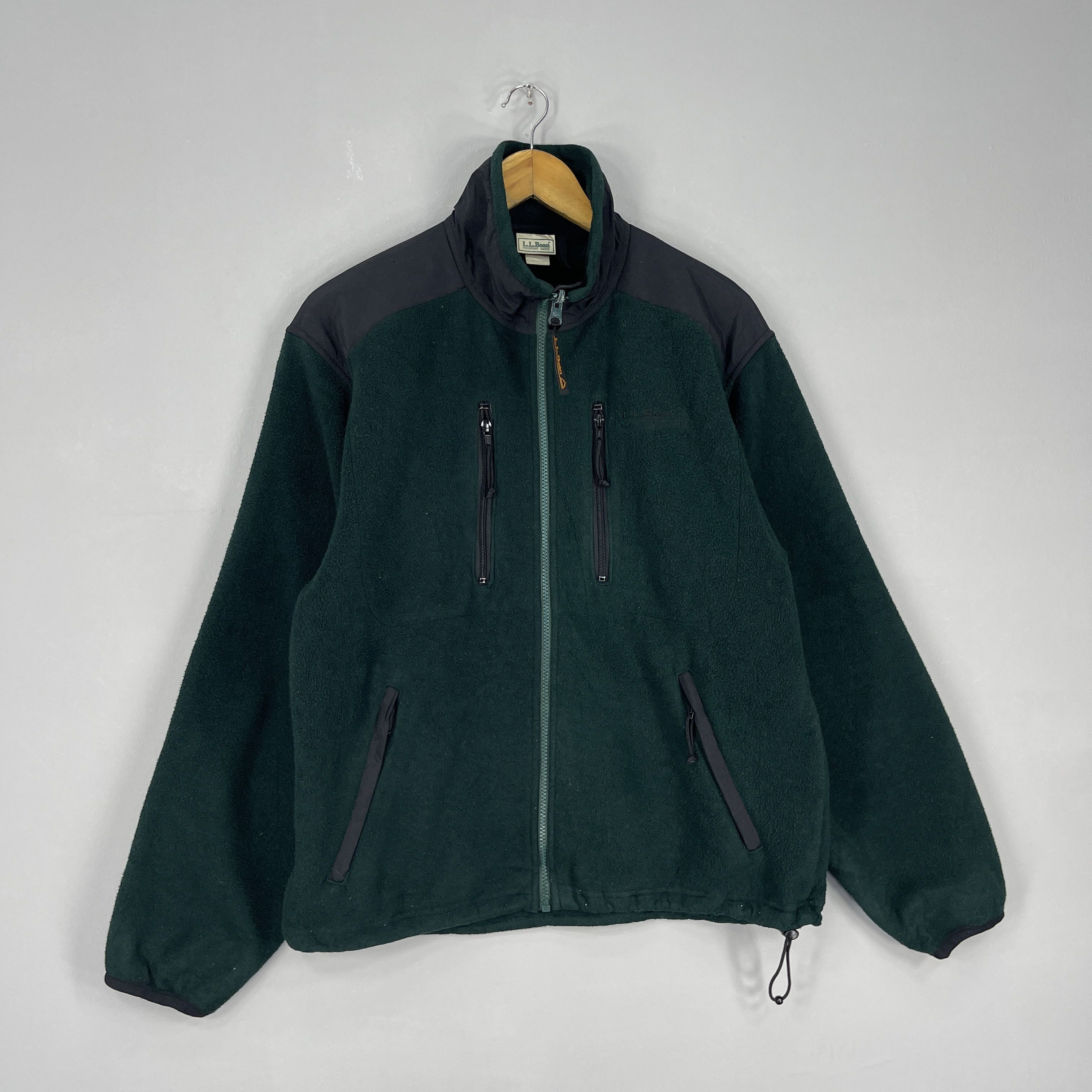 L.L. Bean Vintage 90's LL BEAN Multi Zipper Fleece Jacket Size US M / EU 48-50 / 2 - 4 Thumbnail