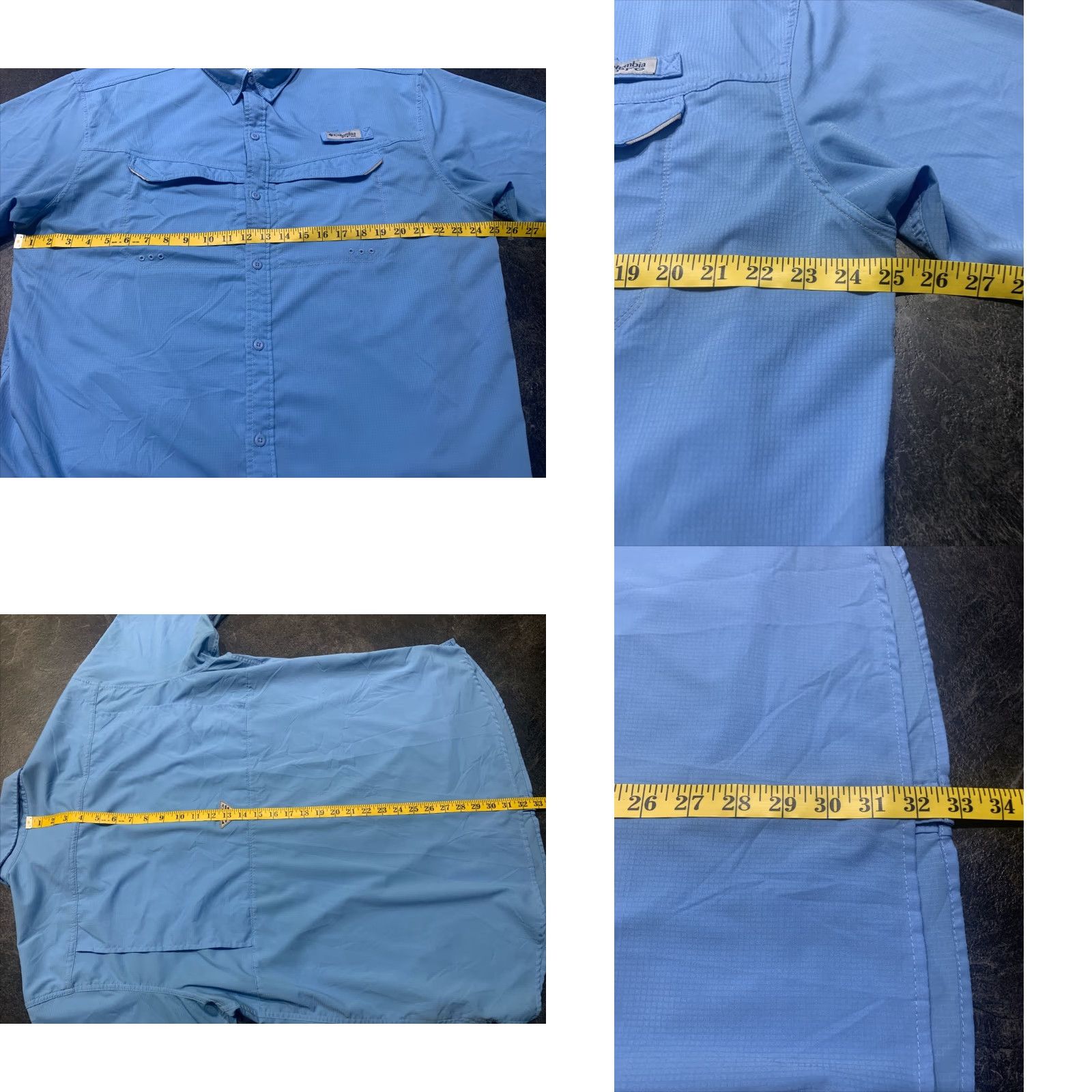 Vintage COLUMBIA PFG VINTAGE BLUE SHORT SLEEVE VENTED FISHING SHIRT XL Mens Size US XL / EU 56 / 4 - 8 Thumbnail