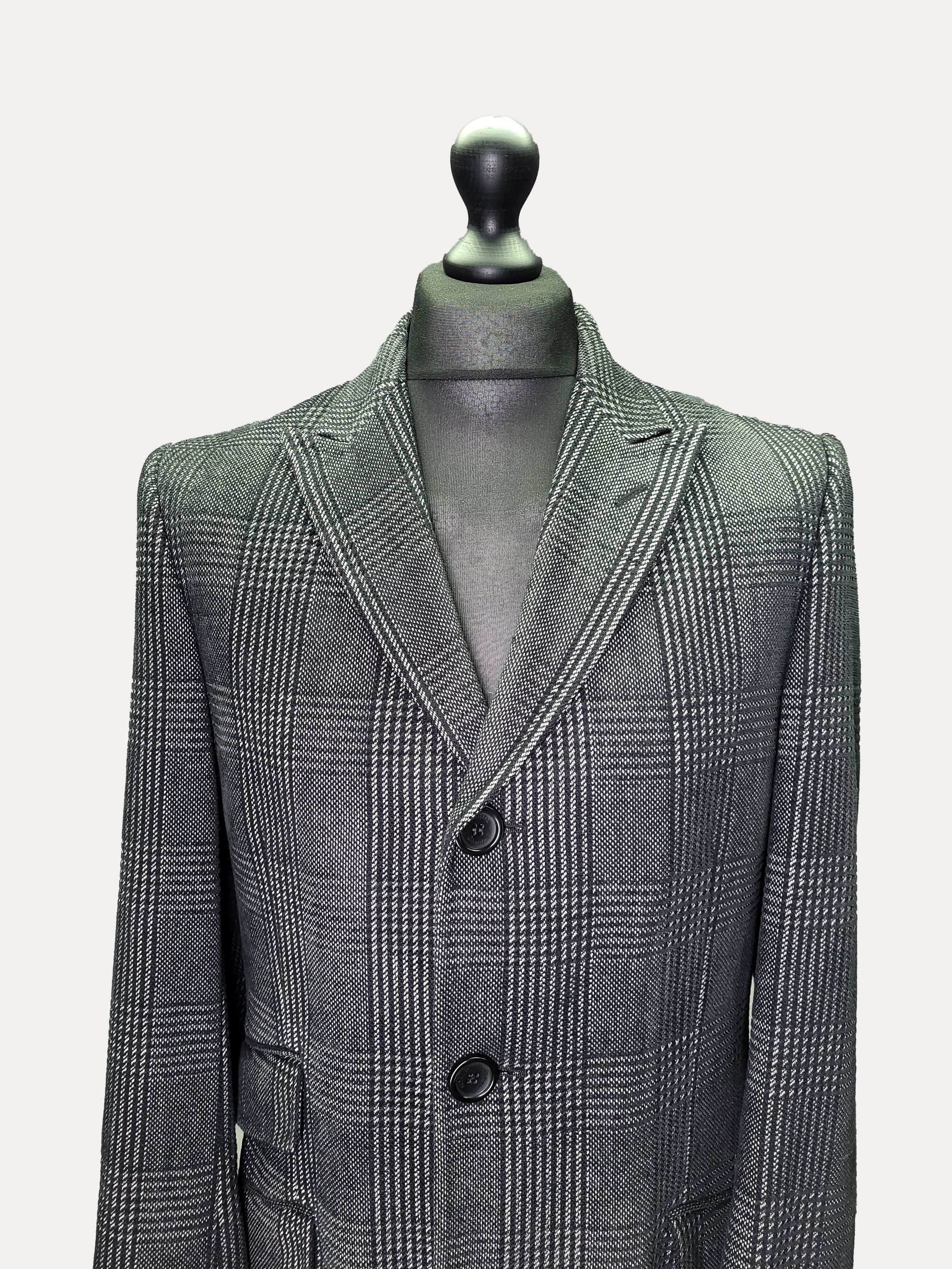 Versace Versace Collection _ Check _ Prince Of Wales _ Wool Coat Size US M / EU 48-50 / 2 - 4 Thumbnail