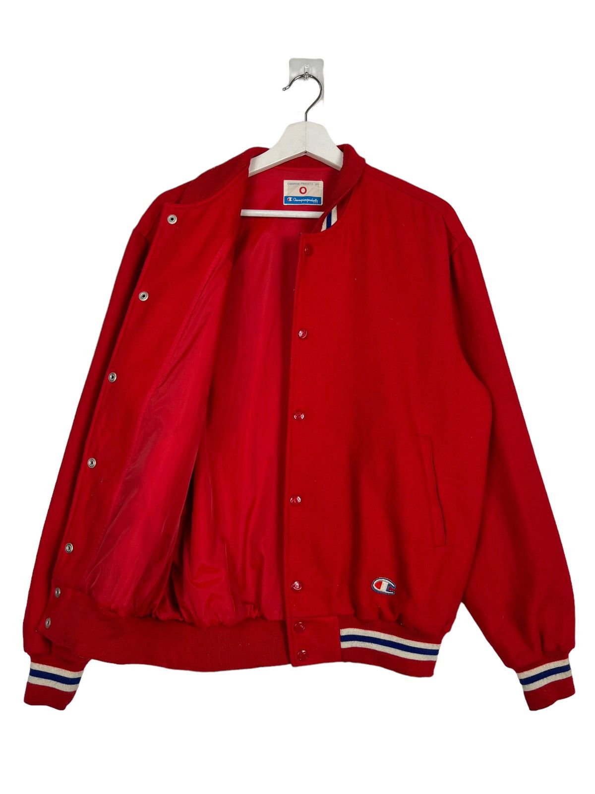Champion 🔥 1980s VINTAGE CHAMPION VARSITY BOMBER JACKET Size US L / EU 52-54 / 3 - 3 Thumbnail