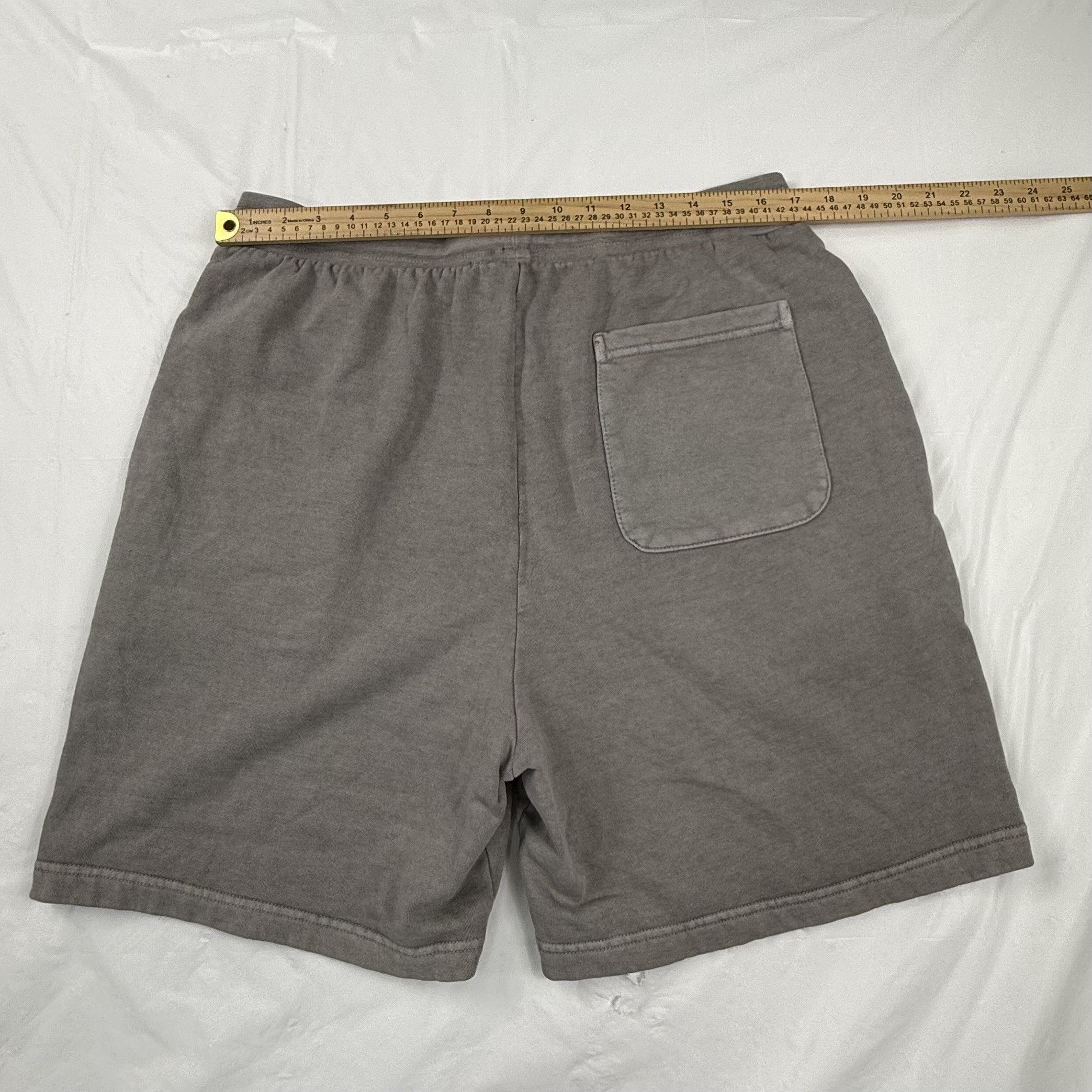 Talentless Talentless Mens XL Mineral Wash Grey Cotton Sweat Shorts Size US 36 / EU 52 - 4 Thumbnail