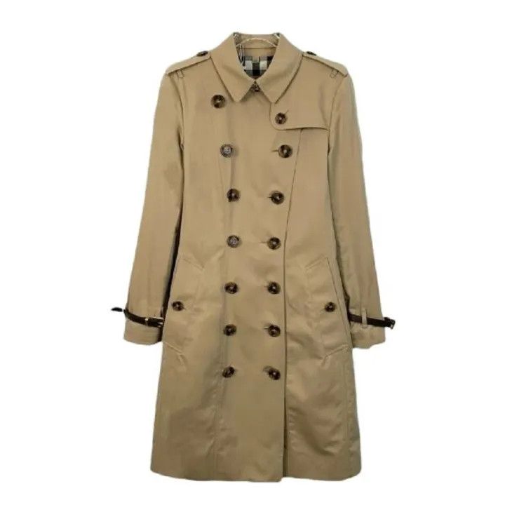 Burberry Burberry Beige Double-Breasted Trench Coat for Women 0079 Size S / US 4 / IT 40 - 1 Thumbnail