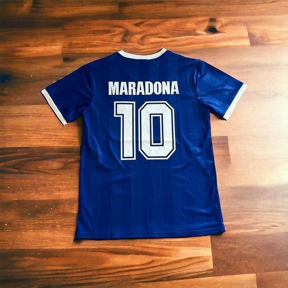 Le Coq Sportif Maradona Soccer Jersey Argentina 1986 Away Blue FWC Diego Sh Size US L / EU 52-54 / 3 - 1 Thumbnail