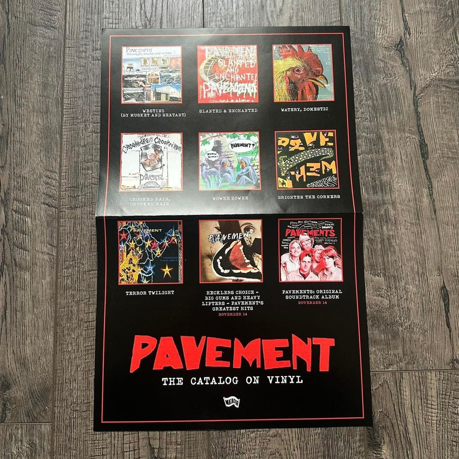 Other Pavements Album Music Promo Catalog Double Sided Poster Size ONE SIZE - 2 Thumbnail