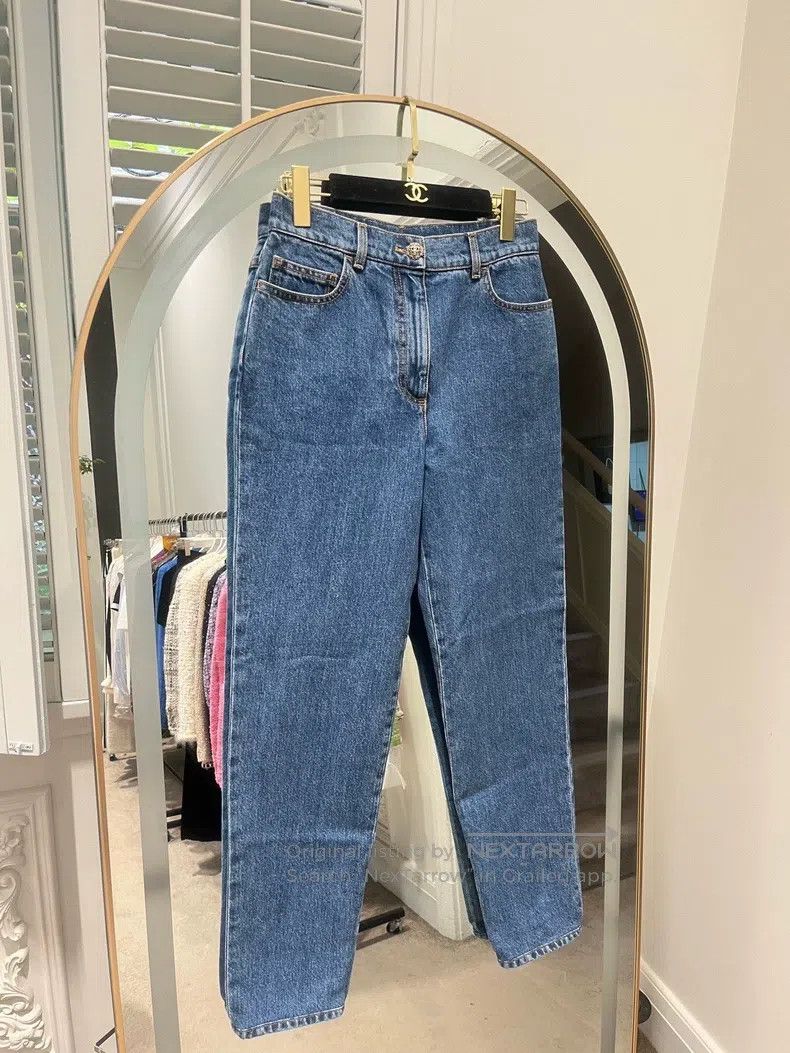 Chanel Chanel 22k dark blue jeans Size 42" / US 20 - 1 Thumbnail