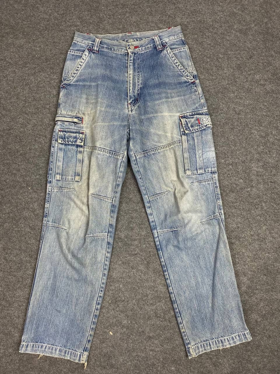 Ecko Unltd. vintage 90s ecko function baggy cargo denim nice design Size US 31 - 8 Thumbnail