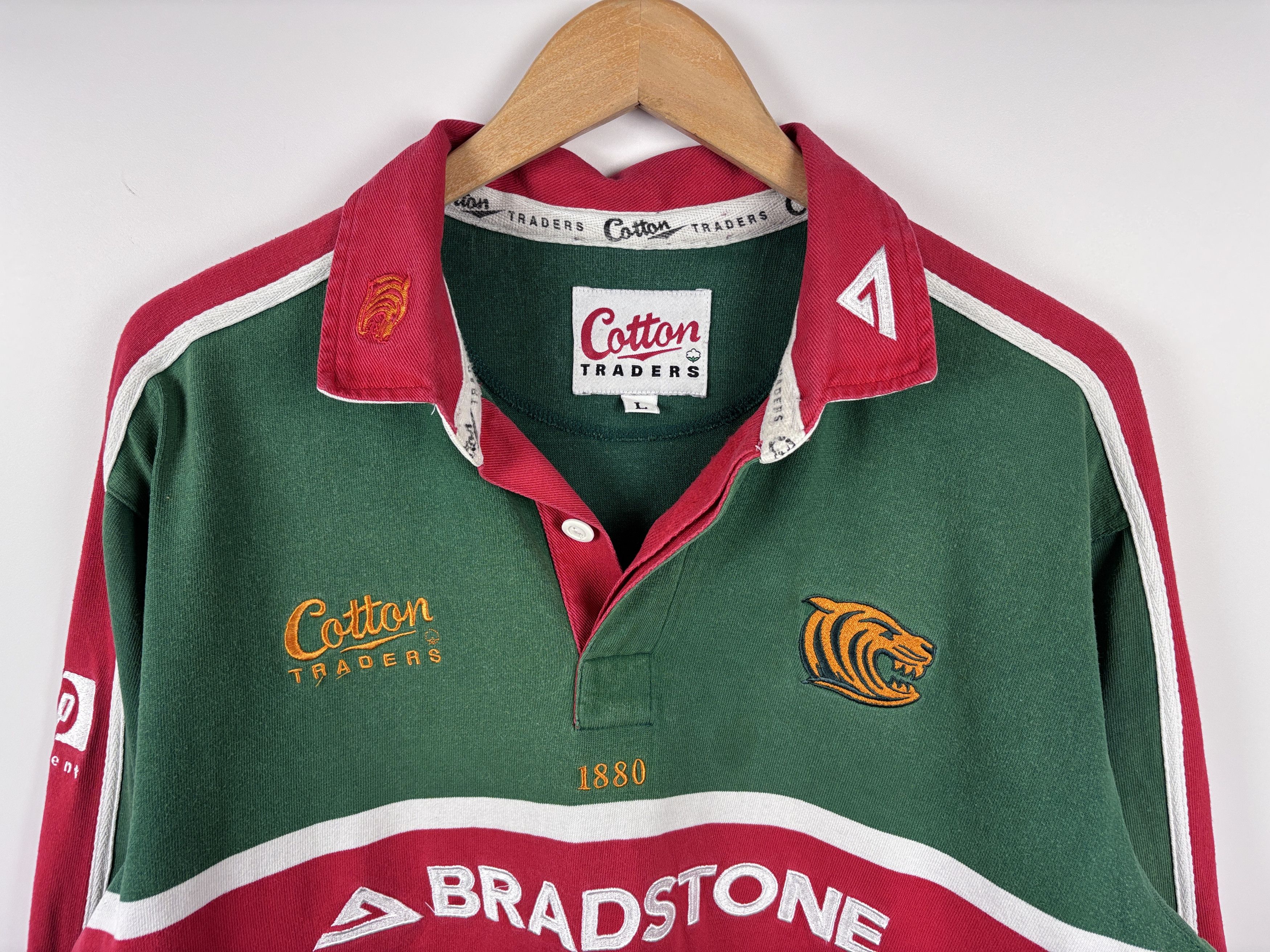 Cotton Traders × Vintage Leicester Tigers 2001-02 Rugby Shirt Cotton Traders Size L Size US L / EU 52-54 / 3 - 2 Thumbnail