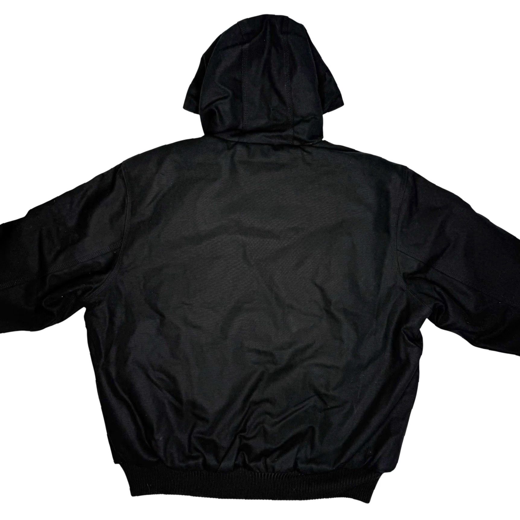 Carhartt VINTAGE Carhartt Hooded Active J Jacket Black Duck Cotton Mens Large Regular Hooded 90s USA Outdoor Workwear Jacket Size US L / EU 52-54 / 3 - 6 Thumbnail