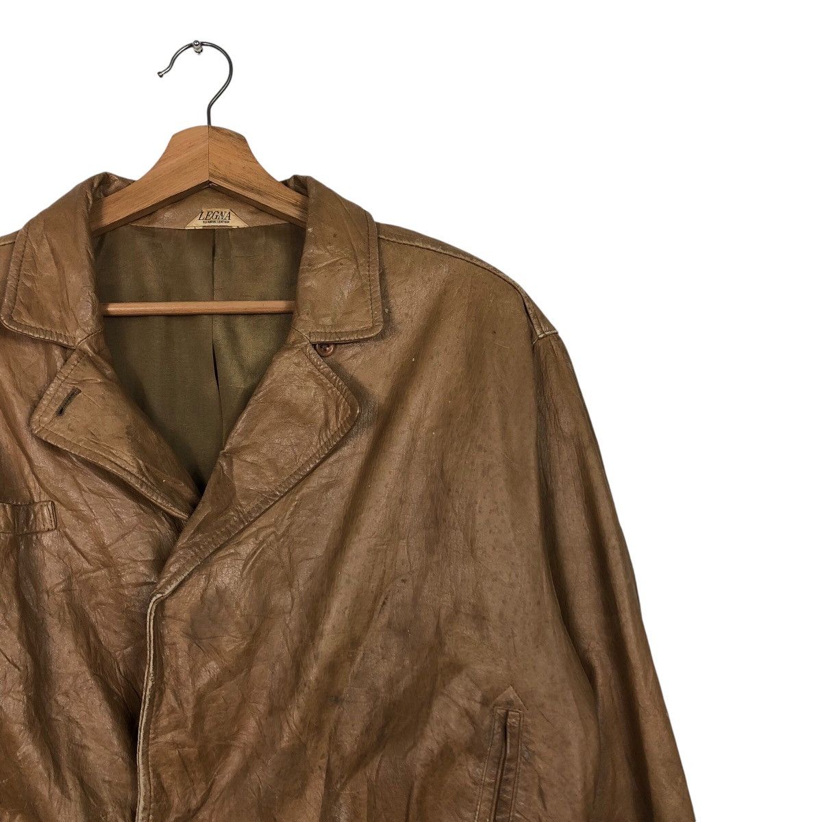 Japanese Brand 📌Vintage Cropped Leather Jacket Biker Zegna Issey Miyake Size US M / EU 48-50 / 2 - 7 Thumbnail