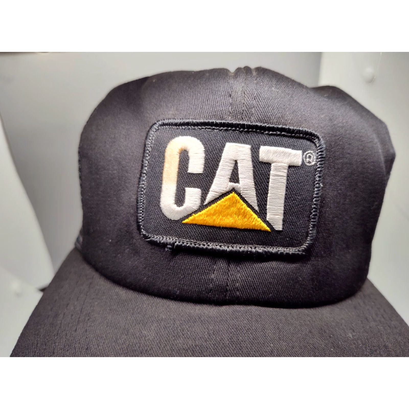 Vintage VINTAGE Tonkin Trucker Hat Adjustable Black Snapback 80s Cat USA Michigan Mens Size ONE SIZE - 2 Thumbnail