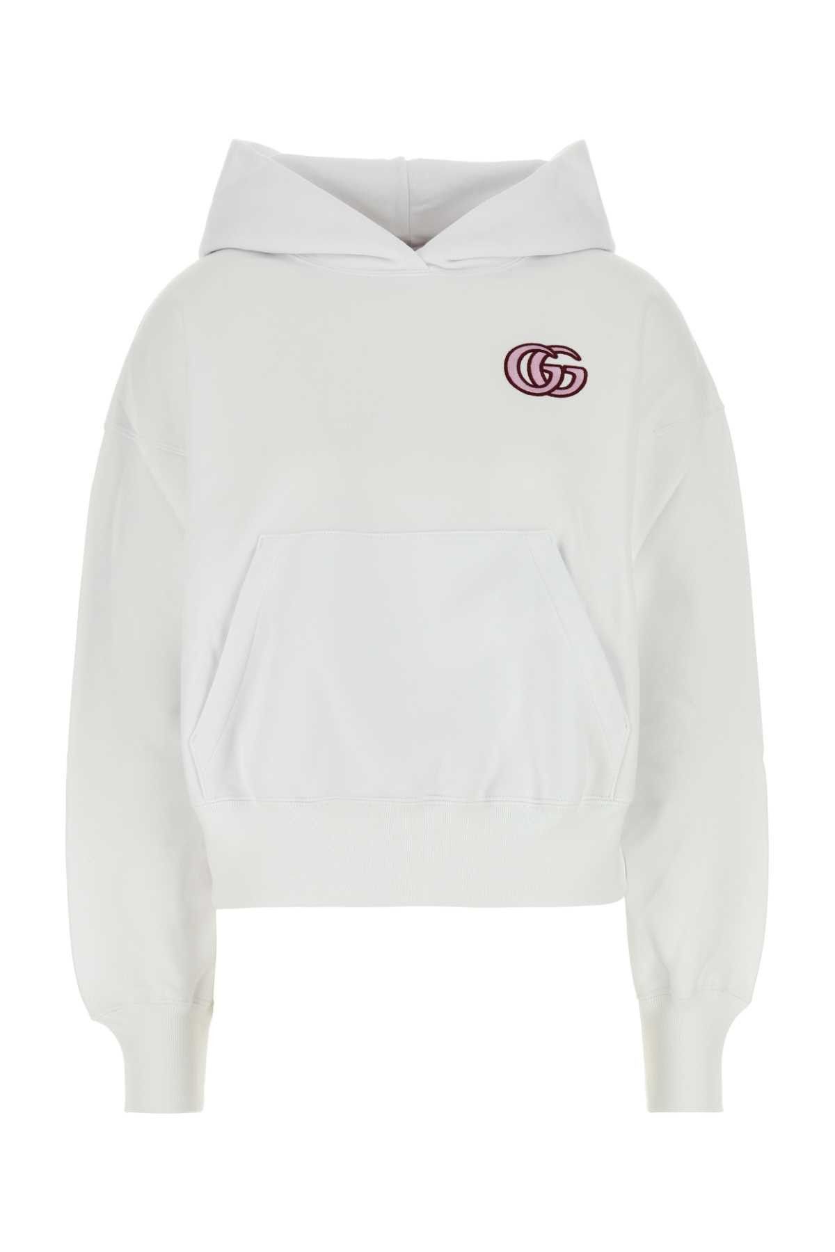 Gucci White Cotton Sweatshirt Size XS / US 0-2 / IT 36-38 - 1 Thumbnail